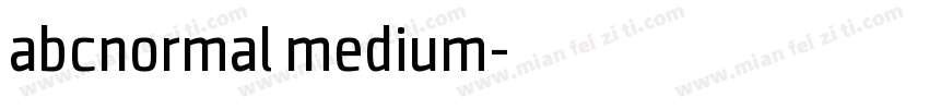 abcnormal medium字体转换